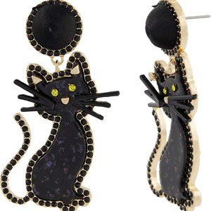Black Cat 🐈‍⬛ Earrings Jinx Style